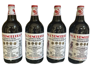 4 X La Vencedora Pure Mexican Vanilla Extract Glass Bottle 31oz Each From Mexico