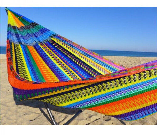 14 Ft King Size Hammock Hamaca Mexico Handmade Threaded Patio Camping New