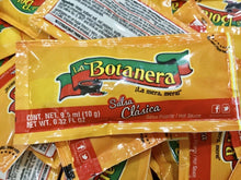 Load image into Gallery viewer, 100 Salsa Botanera Clasica Picante Hot Sauce pakets to go 10g each