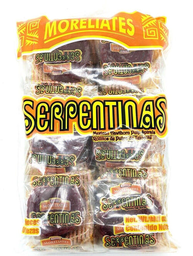 1 X Serpentinas Dulce Tamarindo Chile Y Sal Tamarind Mexican Candy 18 Pcs Mexico