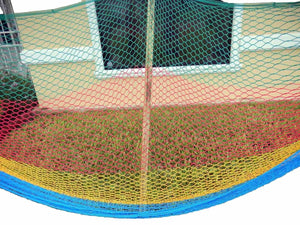 12 Ft Hammock Hamaca Multi-Colored Mexico Handmade Threaded Patio Camping New