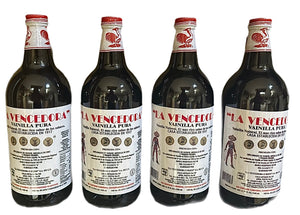 4 X La Vencedora Pure Mexican Vanilla Extract Glass Bottle 31oz Each From Mexico