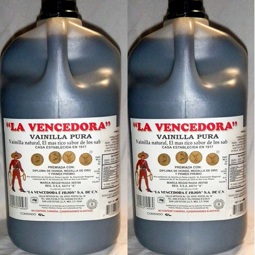 2 X La Vencedora 1 Gallon Pure Mexican Vanilla Vainilla Extract From Mexico